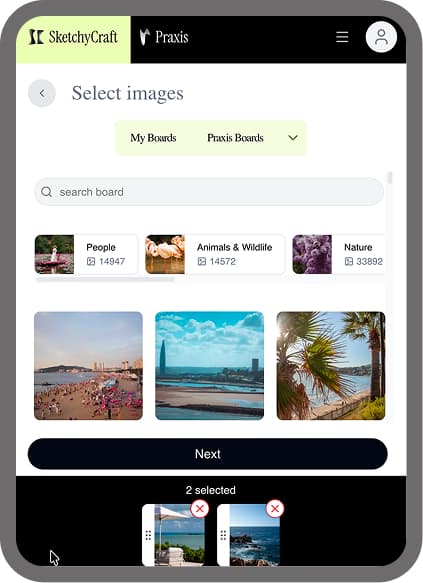 Mobile view